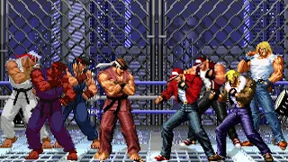 [KOF Mugen] Memorial | Ryu vs Terry [ 4vs4 ]