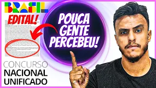 Pouca Gente percebeu isso no Edital e pode mudar seus planos no CNU - Enem dos Concursos 2024!!!