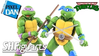 SH Figuarts Teenage Mutant Ninja Turtles Leonardo & Donatello Figures Video Review