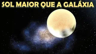 Fiz o SOL ficar MAIOR QUE a GALÁXIA VIA LACTEA - Universe Sandbox 2