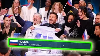 every time RUSSIA qualified for the eurovision final