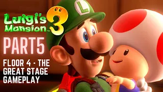 Luigi's Mansion 3 - PART 5 - Gameplay Walkthrough Floor 4 The Great Stage & the Pianist BOSS Fight!