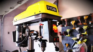 RYOBI 10" Drill Press Review. Putting the Ryobi Drill Press to the test with wood and metal!