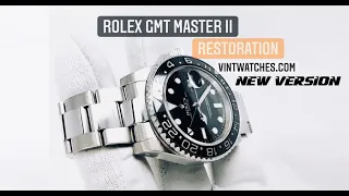 Rolex GMT Master II Restoration Refinish New Version Reference 116710LN (ASMR)