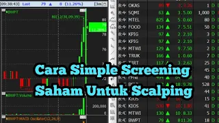 Cara Simple Screening Saham Untuk Scalping