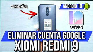 Eliminar Cuenta de Google Xiaomi Redmi 9 | Android 10 Miui 12 Quitar Cuenta Google Xiaomi Redmi  9