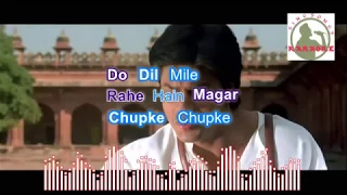 do dil mil rahey hainn  hindi karaoke for Male singers with lyrics