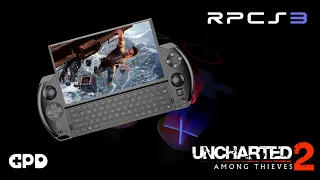 Uncharted 2 Among Thieves Gameplay GPD Win 4 8840U 28W RPCS3 + Lossless Scaling