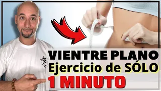 EJERCICIO DE 1 MINUTO para Conseguir un VIENTRE PLANO - Pruébalo 1 Semana