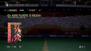 83 X 25 RARE PLAYERS PACK - FIFA 22