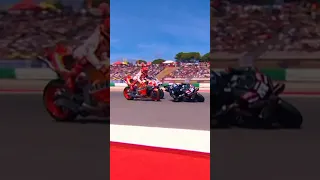 Marc Marquez Crash Miguel Oliveira - Selebrasi Pecco Bagnaia CIUUUUUU#motogp #shorts #portuguesegp