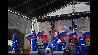 "Россия, вперёд" (Флаг России), выступление на День города,  школа танца TODES-Обнинск,