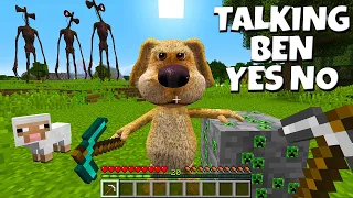 I found a real TALKING BEN in MINECRAFT who tells me WHAT TO DO - Gameplay