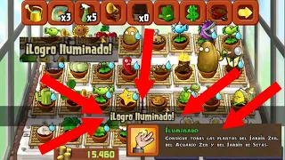 PvZ LOGRO ILUMINADO ULTIMA PLANTA JARDIN ZEN FIN DEL JUEGO Plantas vs Zombies TODOS LOGROS PARTE 58