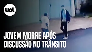 Briga de trânsito em Cascavel: vídeo mostra momento em que jovem é atingido por tiros