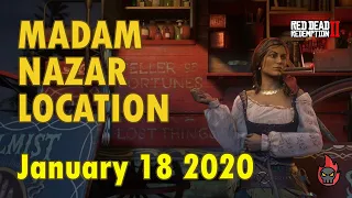 Madam Nazar Location January 18 2020 - Where is Madam Nazar Today - Red Dead Online (RDR2)