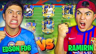 RAMIRIN vs EDSON FDB en FIFA MOBILE ¿QUIEN ES EL MEJOR? 😱 *PARTIDO DEFINITIVO*