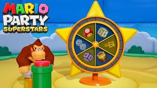 Mario Party Superstars - Donkey Kong vs Mario vs Waluigi vs Daisy - Woody Woods (Master Difficulty)