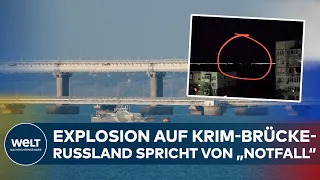 PUTINS KRIEG: EXPLOSION auf Krim-Brücke - Zwei Tote - Brücke teils eingestürzt