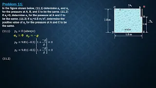 RELATIVE EQUILIBRIUM of LIQUIDS, Example 11