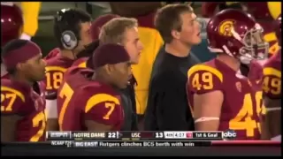 Notre Dame GOAL-LINE STAND vs USC and the dumbest coach in America... Lane Kiffin