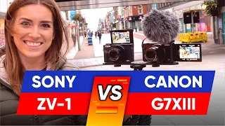 Canon G7X mark III vs Sony ZV-1 - Vlog Test