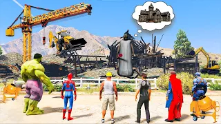 Franklin and Avengers Making New Granny Haunted House in GTA 5 | GTAV AVENGERS | A.K GAME WORLD