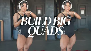 exercises to build big quads | mic'd up leg day