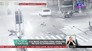 4 na rider, sugatan nang araruhin ng van sa Dasmariñas, Cavite | SONA