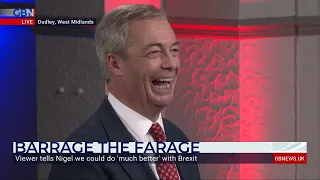 Nigel Farage takes the public’s questions on Barrage the Farage live from Dudley