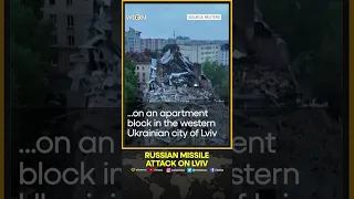 Russian missile strikes apartment block in Lviv