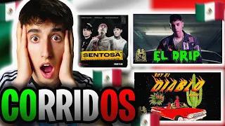 ESPAÑOL REACCIONA A CORRIDOS MEXICANOS PARTE 5 || Soy El Diablo (Remix), El Drip Y SENTOSA (LOCURA)😲