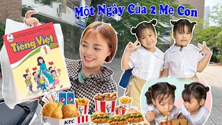 24H Ở Nhà Với Mẹ Hằng Nheo - Trường Học Mới Của Em Quỳnh Nhi | Hằng Nheo Vlog