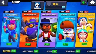 All Gifts on 0 TROPHY Account🎁(2017-2021) - Brawl Stars