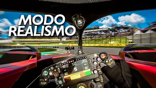 FIZ UMA CORRIDA EM INTERLAGOS TENTANDO SIMULAR O MÁXIMO DE REALISMO!