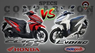 HONDA CLICK 125 vs MOTOPOSH EVO 150 SPECS COMPARISON