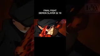 Tanjiro uzui zenitsu inosuke against siblings | the final fight demon slayer S2 ep 10