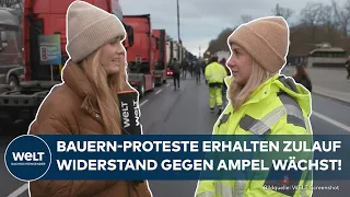 BAUERN-PROTESTE: Widerstand gegen Ampel weitet sich aus! Handwerker und Spediteure schließen sich an