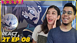 SUA CAPETA! O CULTO DE AXYS SÓ TEM GENTE DOIDA! - REACT KONOSUBA DUBLADO 2X08