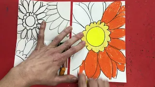 How to Draw Georgia O'Keeffe Flowers