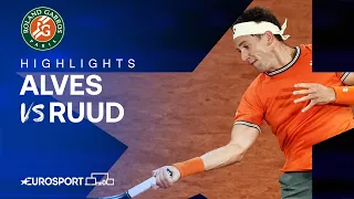 Felipe Meligeni Alves vs Casper Ruud | Round 1 | French Open 2024 Highlights 🇫🇷