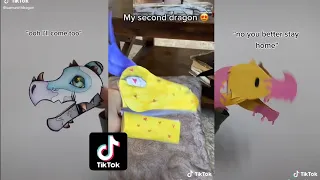 Dragon Puppet Crafts - Paper Dragon TikTok Compilation #136