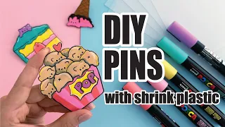 Making pins with shrink plastic and posca markers / avoid my mistakes!