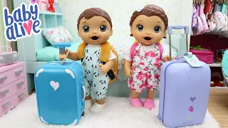 BABY ALIVE GÊMEOS LAURINHA E FELIPINHO ARRUMANDO AS MALAS PRA VIAJAR PARA O NORDESTE