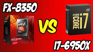 💥AMD FX-8350 vs i7-6950X 🔥Benchmarks + Gaming Test! 🎮 [4K]