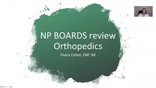 Orthopedics Review, for NP boards
