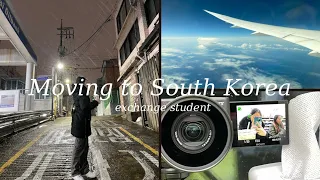 study abroad in korea ✈️ 🇰🇷 move to korea with me, first day in seoul, snow, exchange student [ep 1]