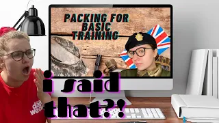 Reacting to my “Packing for Basic Training” Video | CivieToSoldier