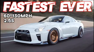 FASTEST Street Car Ever! 2200HP GTR 60-130MPH in 2.5s on the Street (MIND BLOWING ACCELERATION)