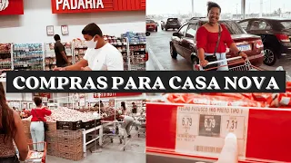 PRIMEIRA COMPRA MORANDO NA CASA NOVA + VALOR TOTAL  #compras #supermercado #casanova